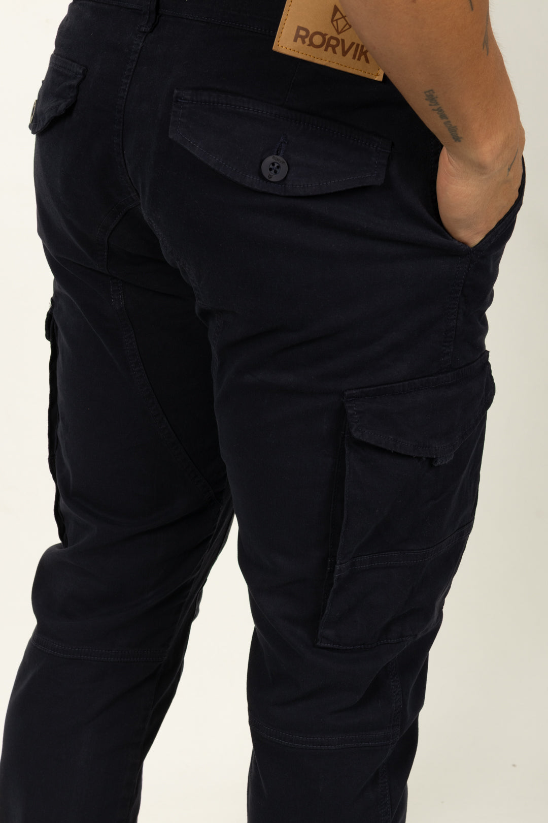 Pantalón Tipo Jogger para Hombre Azul oscuro 120105