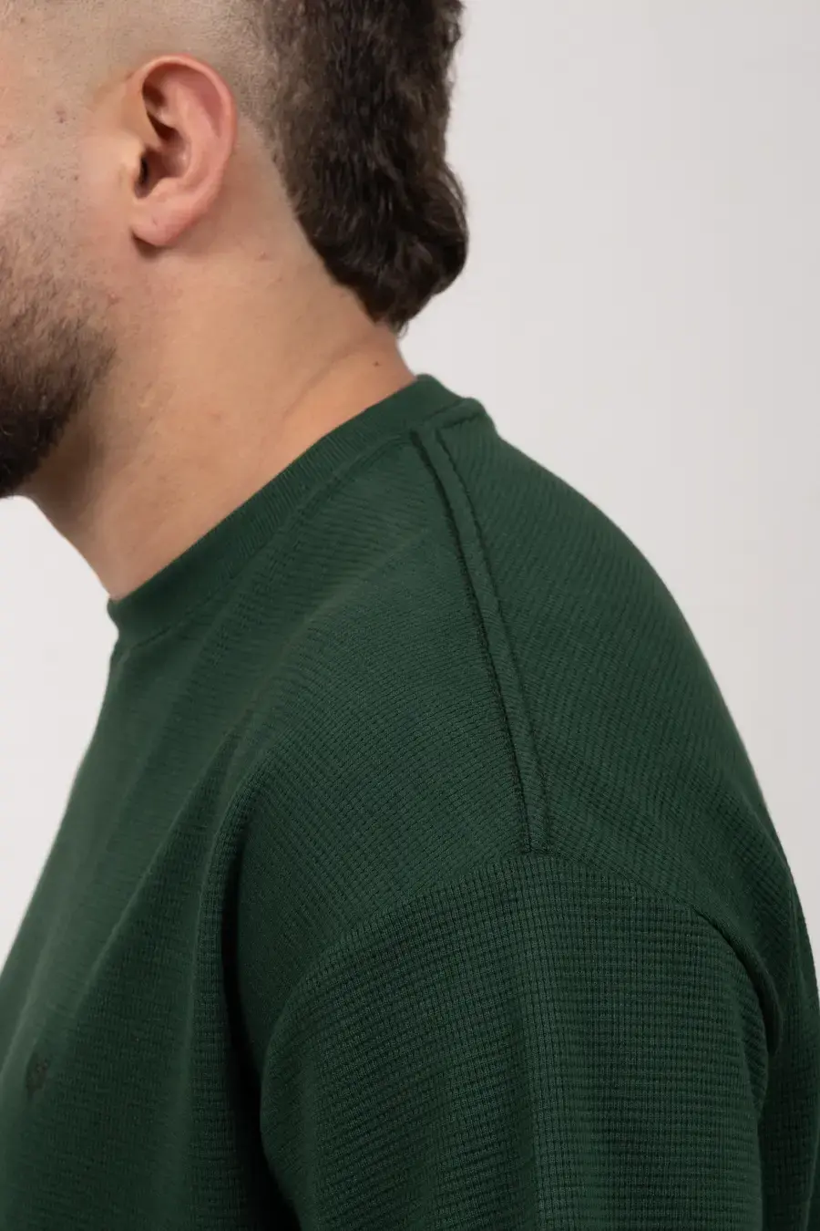 Oversize con Textura Verde Pino 100702