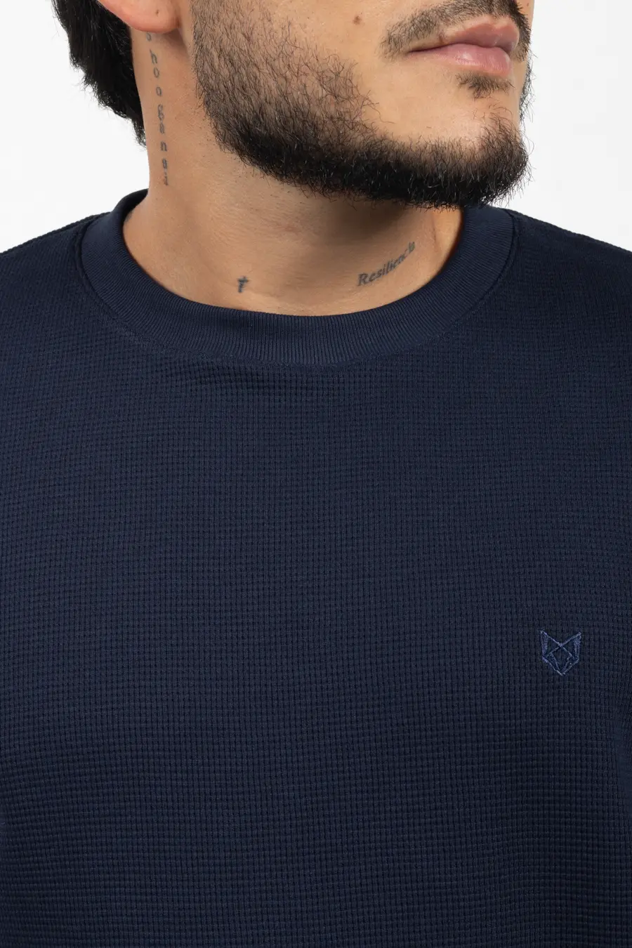 Oversize con Textura Azul Oscuro 100706