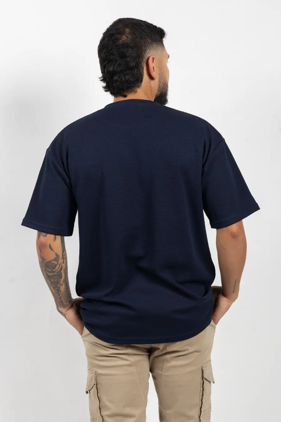 Oversize con Textura Azul Oscuro 100706