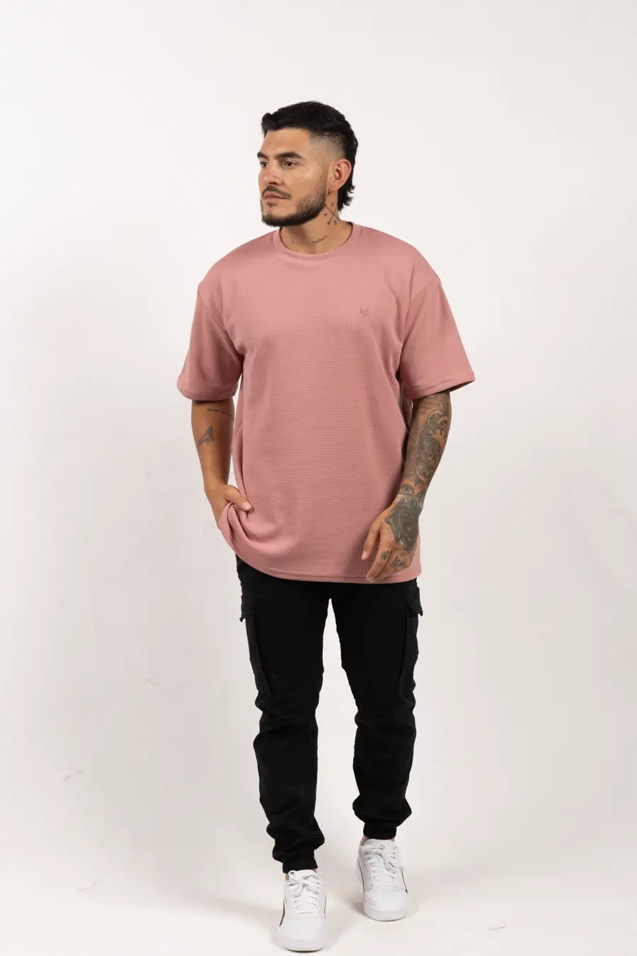 Oversize con Textura Rose 100708