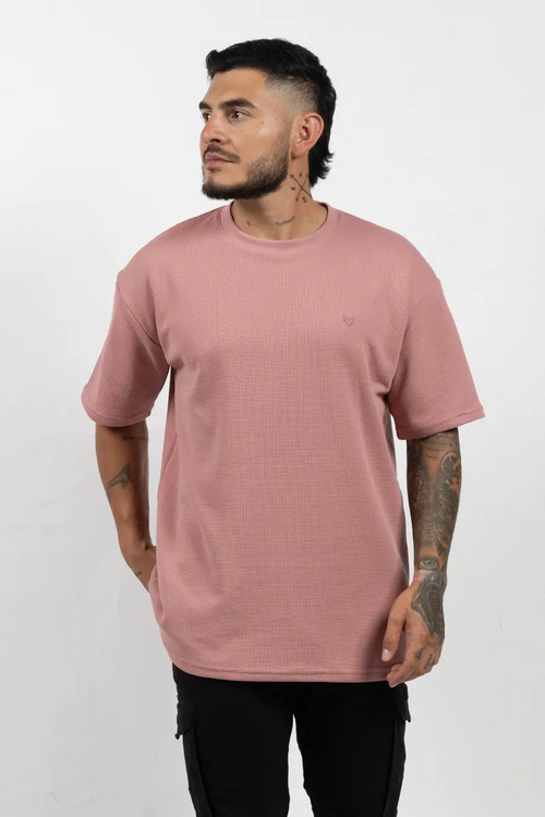 Oversize con Textura Rose 100708