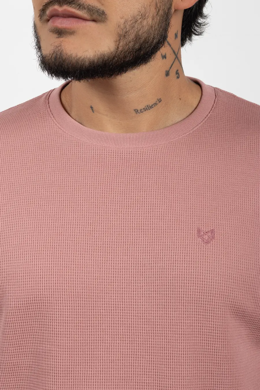 Camiseta de Hombre Con Textura Rose 100808