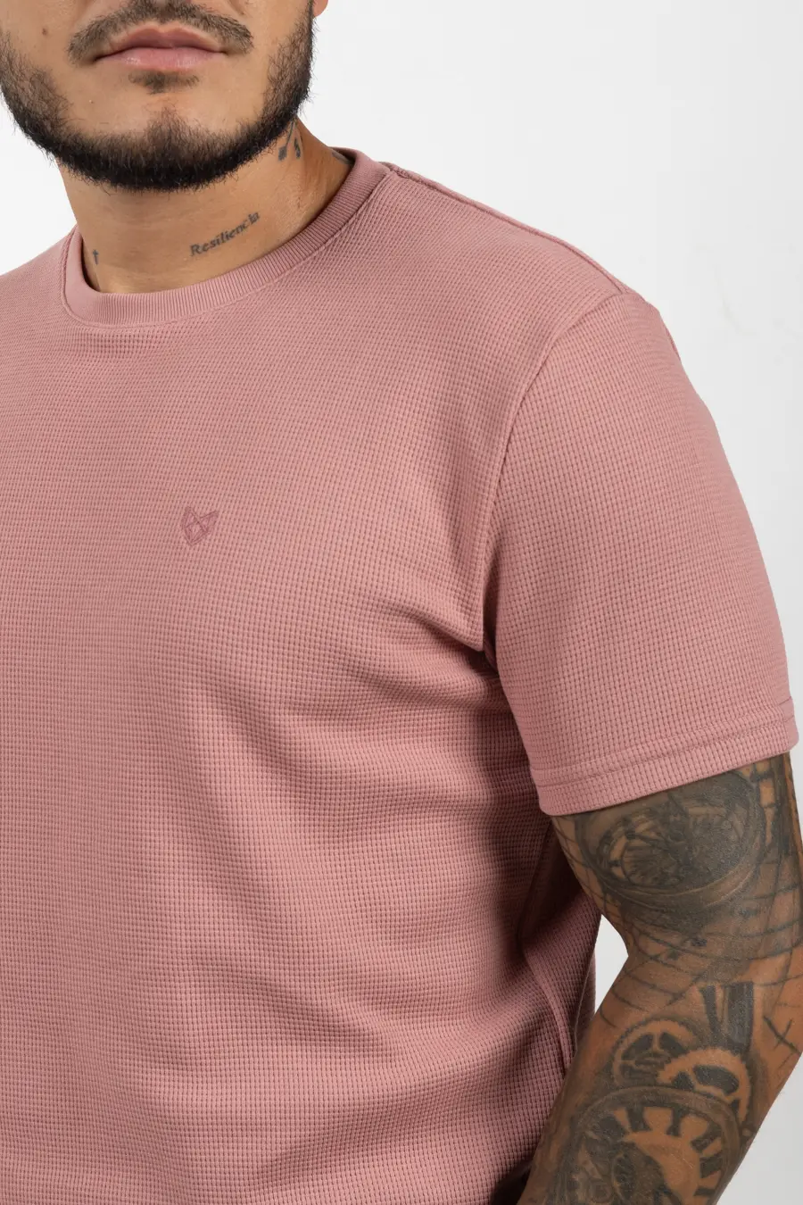Camiseta de Hombre Con Textura Rose 100808