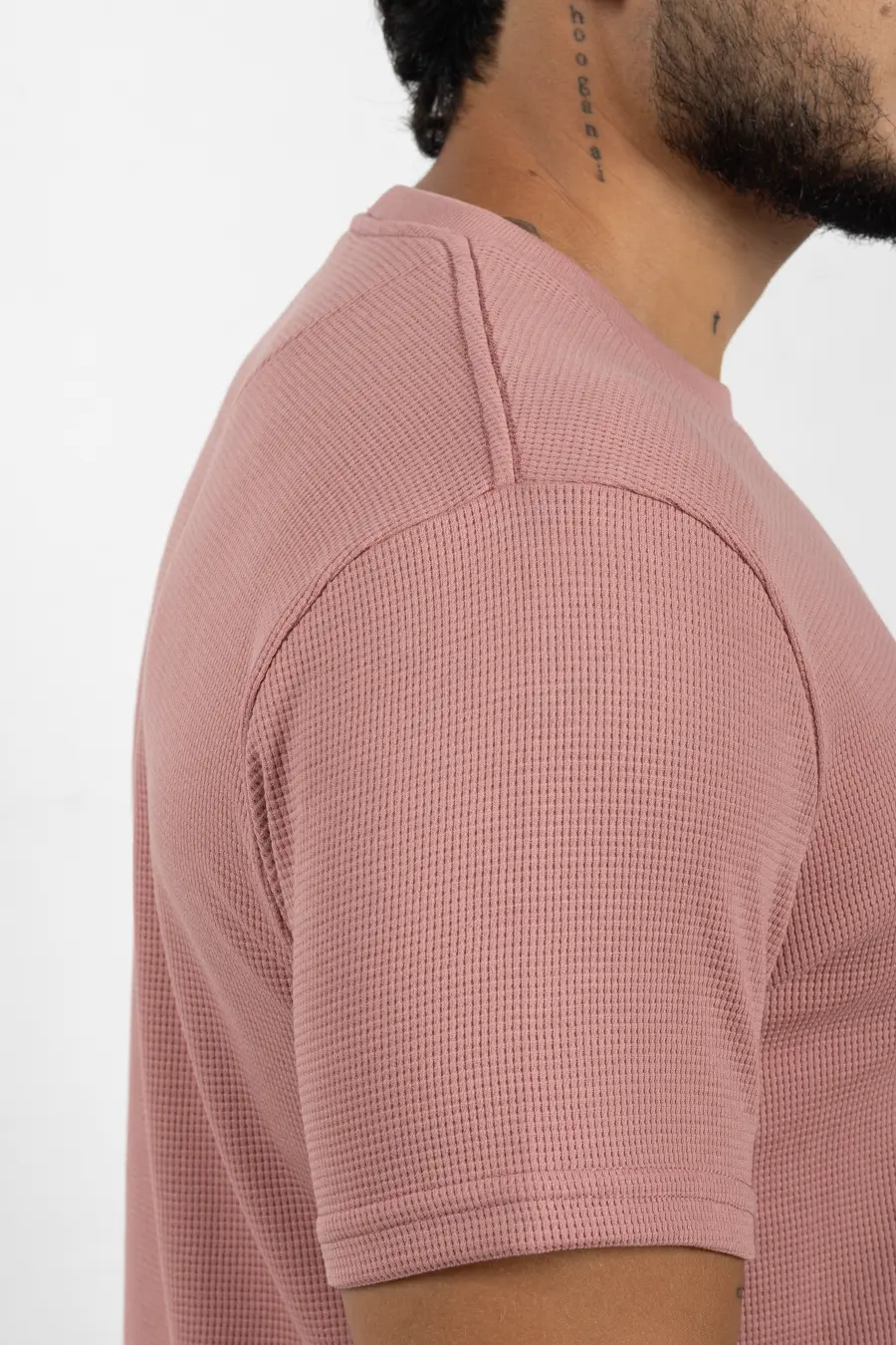Camiseta de Hombre Con Textura Rose 100808