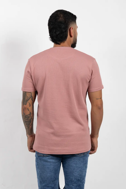 Camiseta de Hombre Con Textura Rose 100808