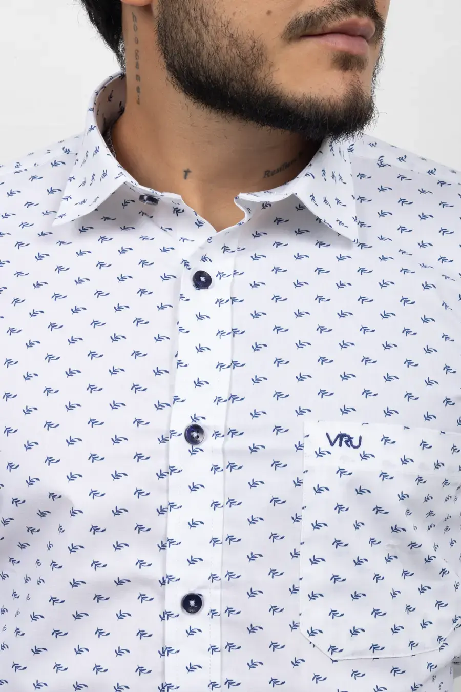 Camisa Manga Larga para Hombre Blanco 10804