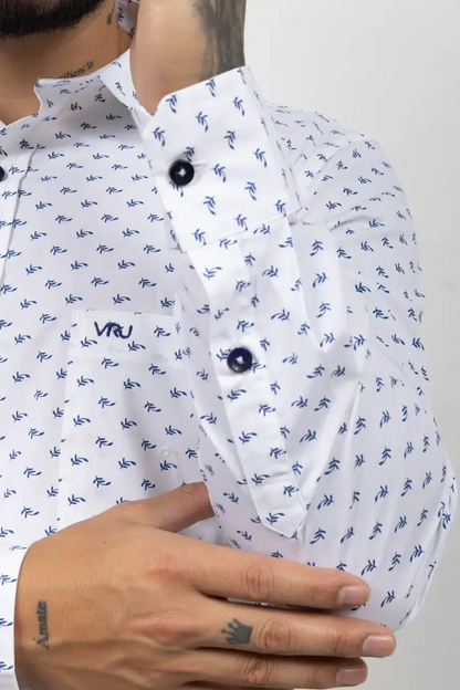 Camisa Manga Larga para Hombre Blanco 10804