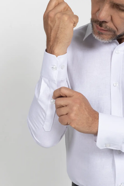 Camisa Manga Larga para Hombre Blanco 11001