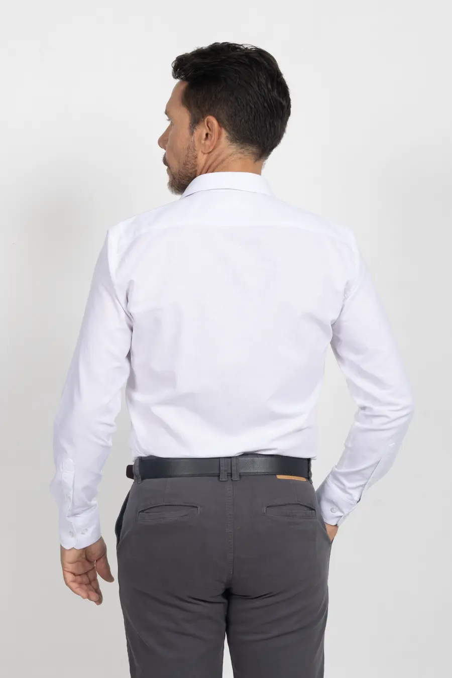 Camisa Manga Larga para Hombre Blanco 11001