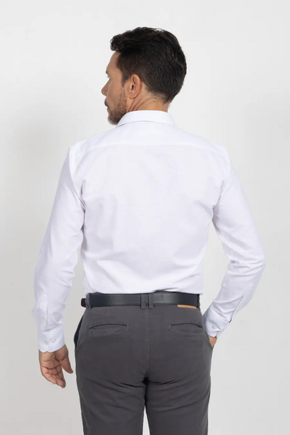 Camisa Manga Larga para Hombre Blanco 11001