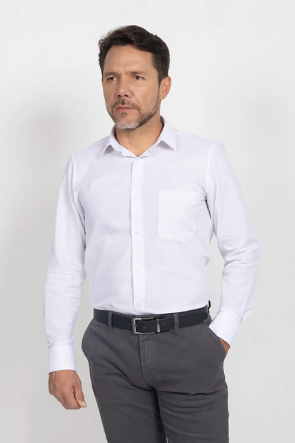 Camisa Manga Larga para Hombre Blanco 11001