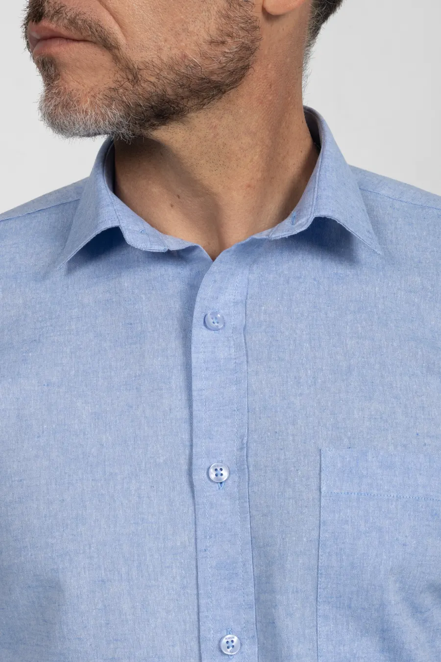 Camisa Manga Larga para Hombre Azu Claro 11004