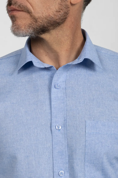 Camisa Manga Larga para Hombre Azu Claro 11004