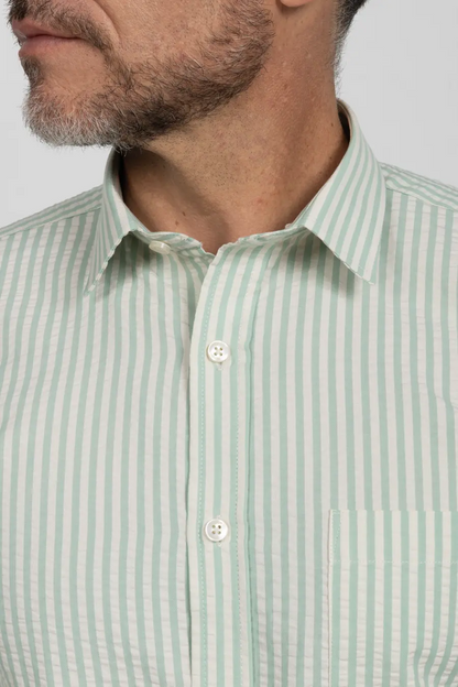 Camisa Manga Larga para Hombre Beige 11006