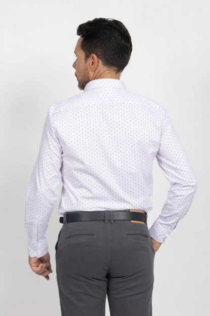 Camisa Manga Larga para Hombre Blanco 11010