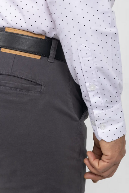 Camisa Manga Larga para Hombre Blanco 11010