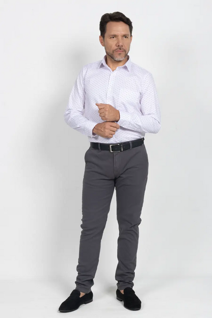 Camisa Manga Larga para Hombre Blanco 11010