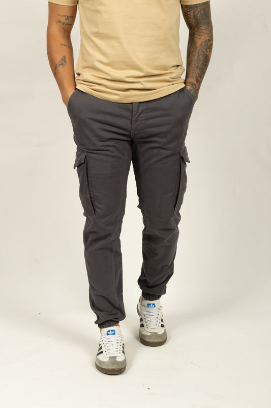 Pantalón Tipo Jogger para Hombre Gris Oscuro 120102