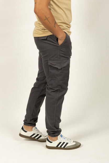 Pantalón Tipo Jogger para Hombre Gris Oscuro 120102
