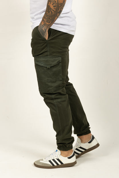 Pantalón Tipo Jogger para Hombre Verde Militar 120106