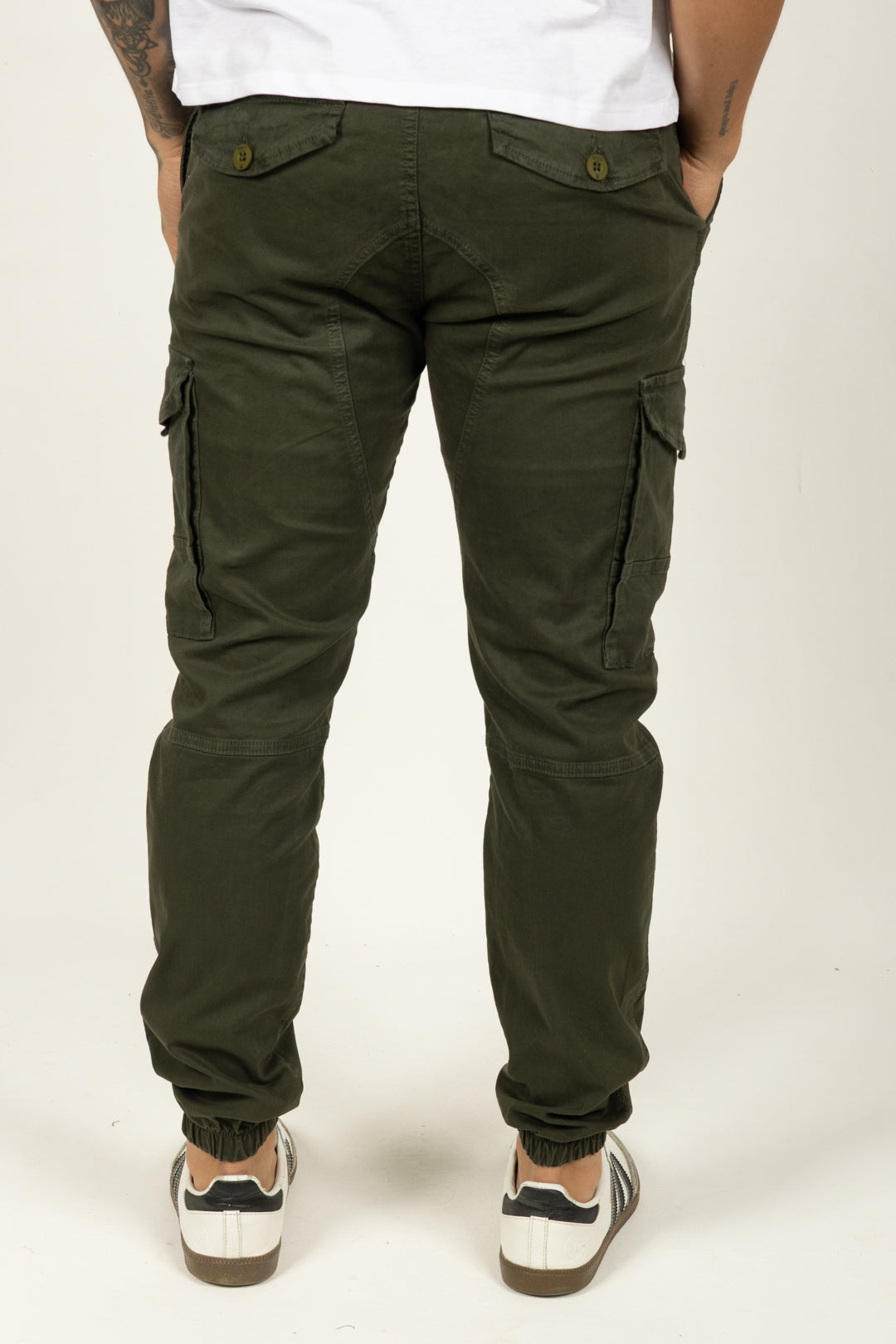 Pantalón Tipo Jogger para Hombre Verde Militar 120106