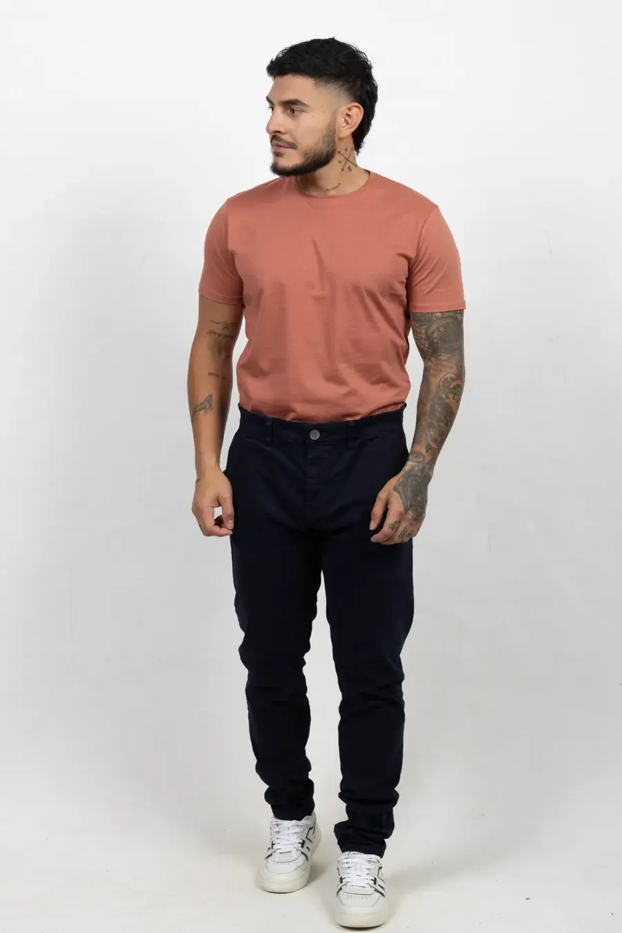 Pantalón Tipo Chino Regular Fit para Hombre Azul Oscuro 150304