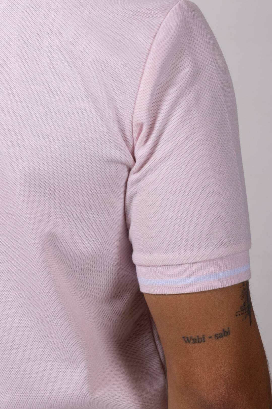 Camiseta Tipo Polo de Hombre. Rosado - 170501