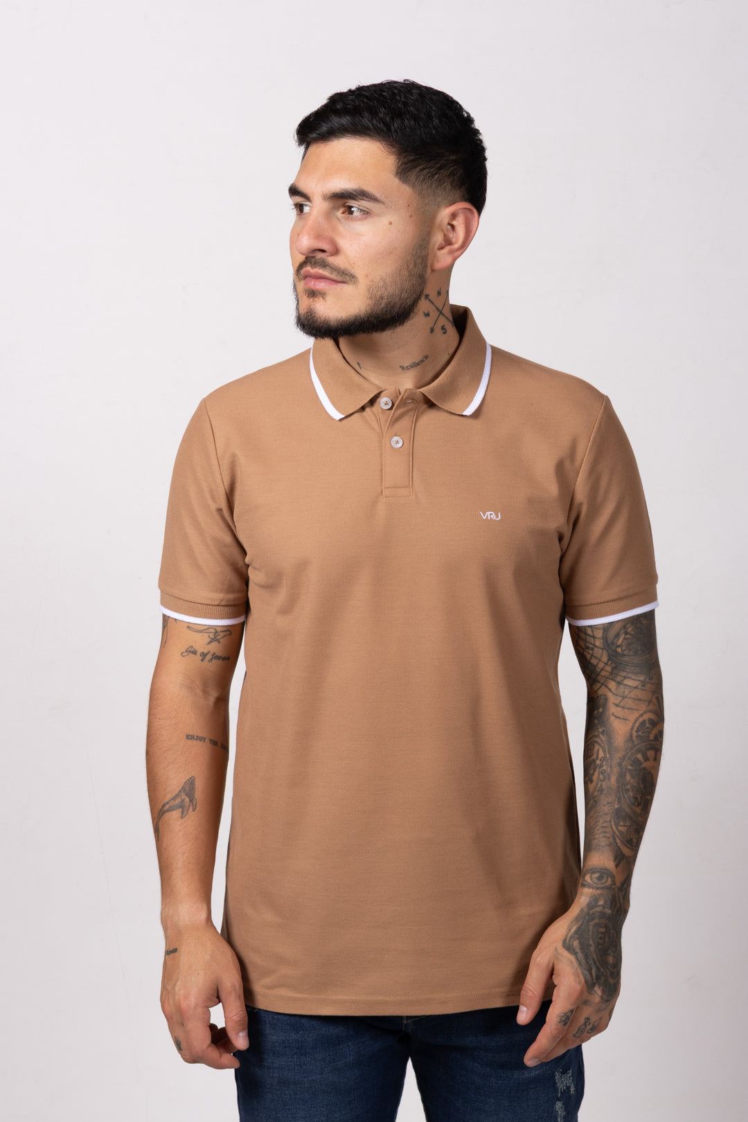 Camiseta Tipo Polo de Hombre