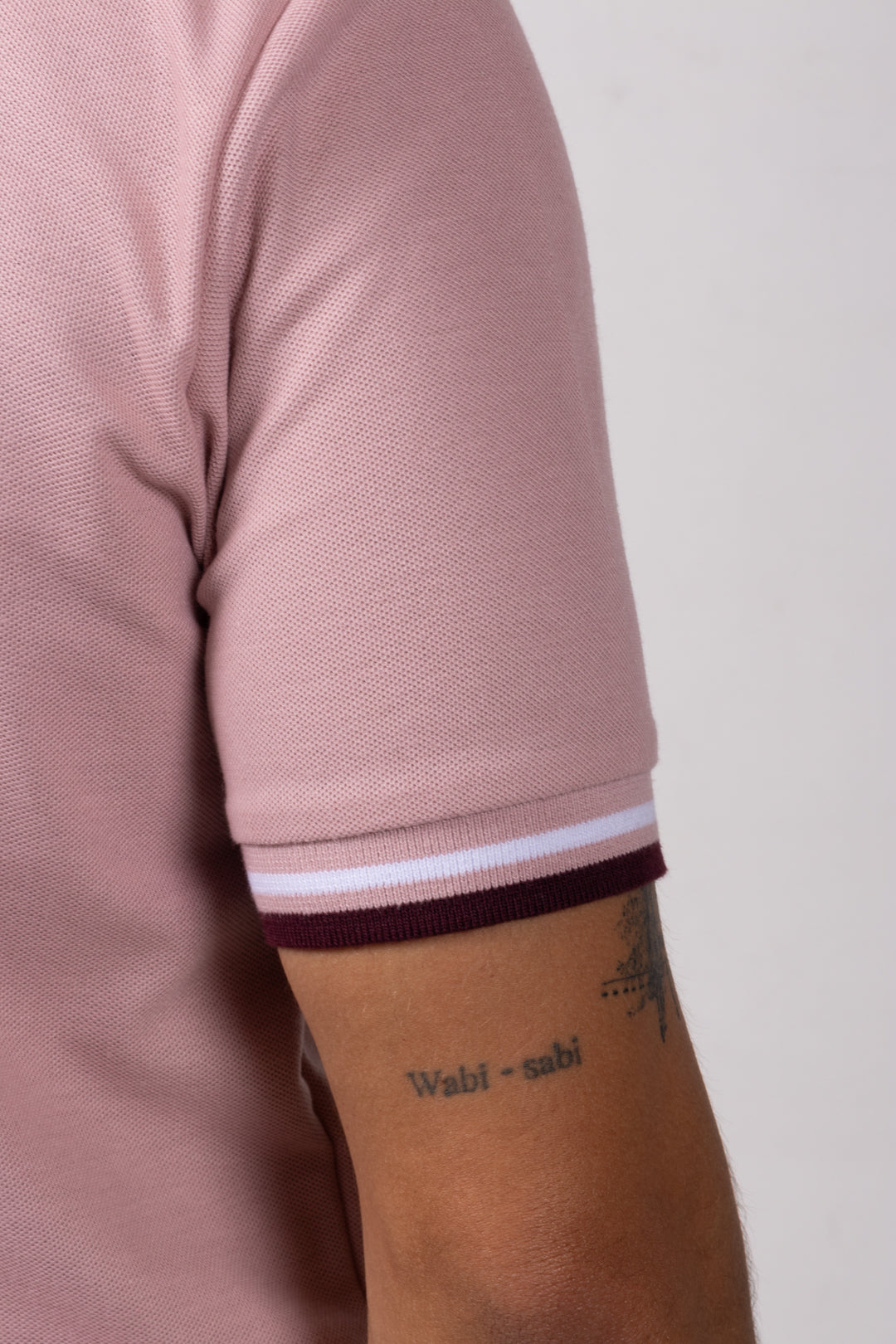 Camiseta Tipo Polo de Hombre. Palo Rosa - 170511