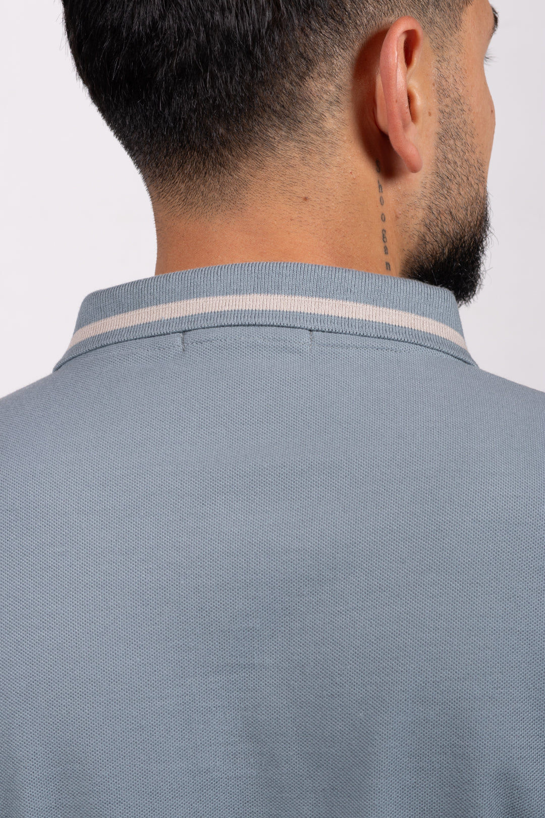 Camiseta Tipo Polo de Hombre. Azul Jo - 170515