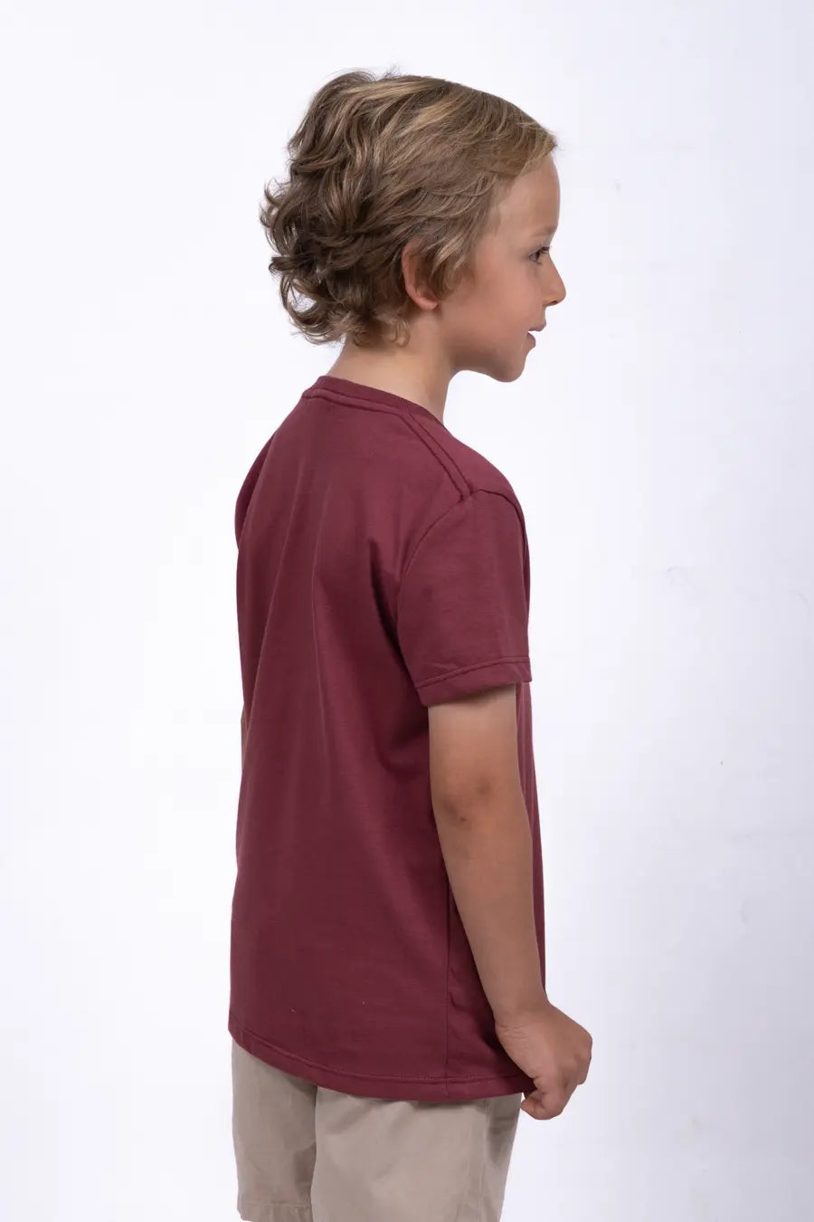 Camiseta Para Niño Cuello Redondo Terracota 180101