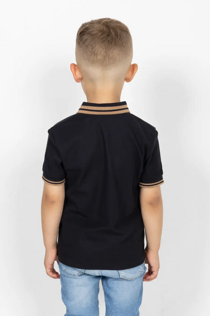 Polo Para Niño Negro 200110