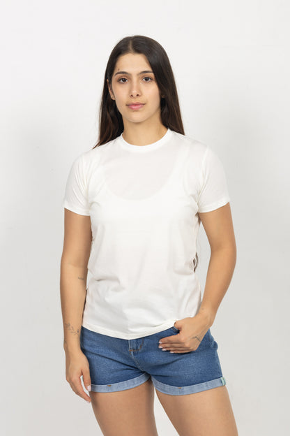 Camiseta para mujer Beige 230103