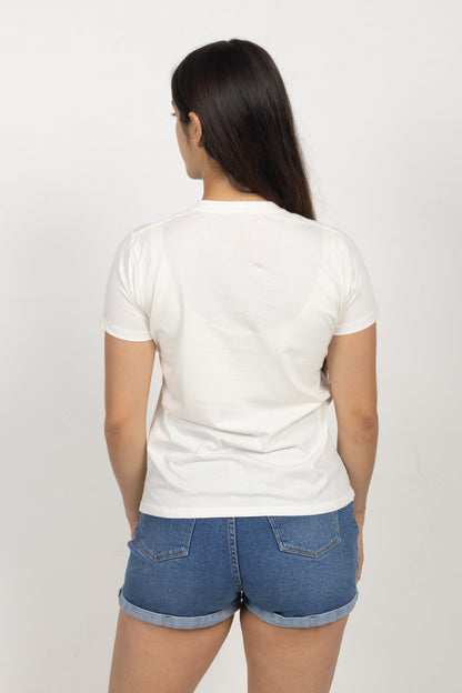 Camiseta para mujer Beige 230103