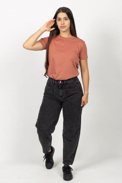 Camiseta para Mujer Marron Claro 230106