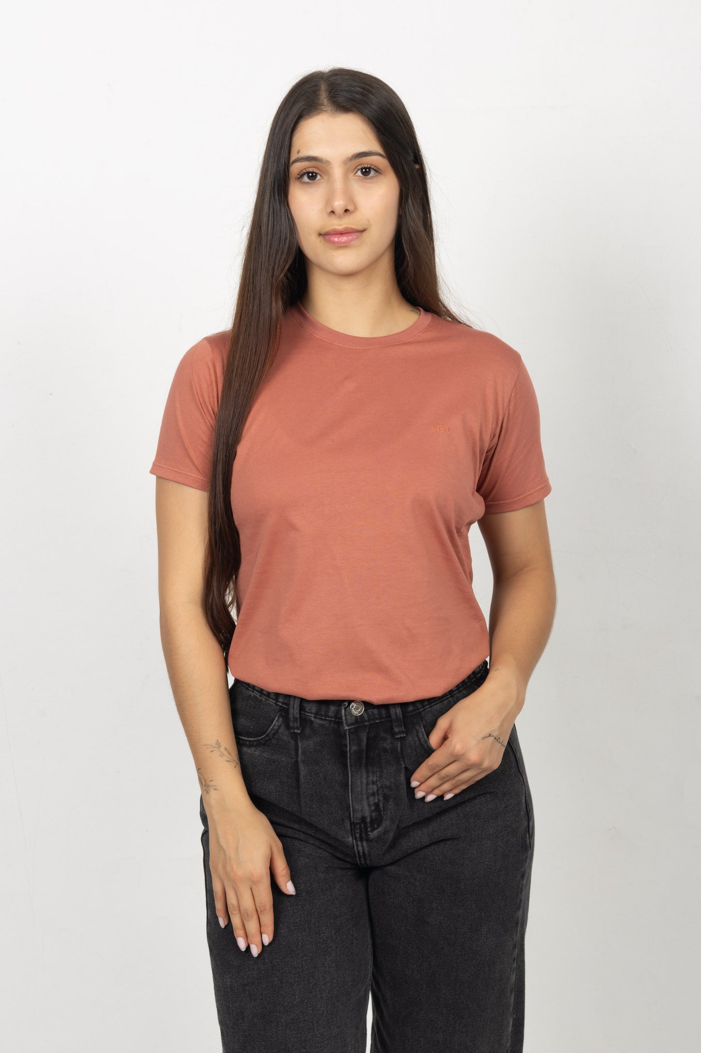 Camiseta para Mujer Marron Claro 230106