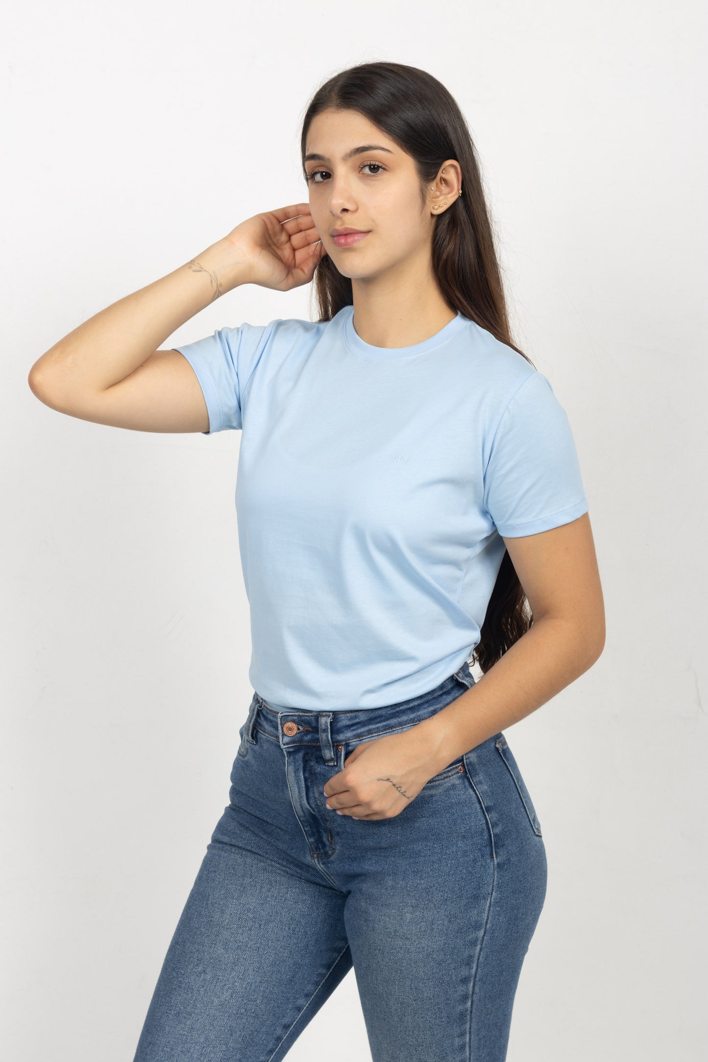 Camiseta para Mujer Azul Claro 230107
