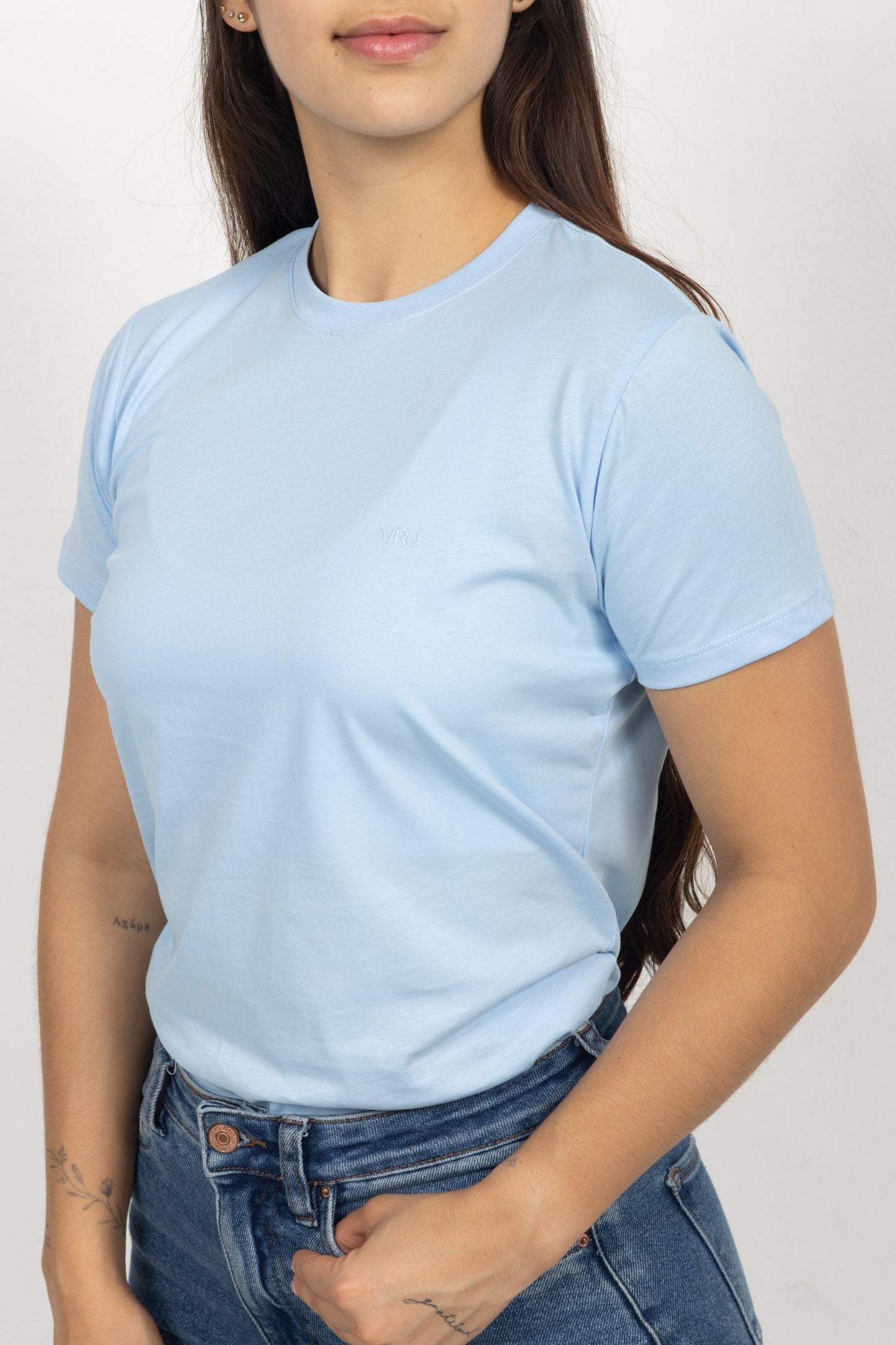 Camiseta para Mujer Azul Claro 230107