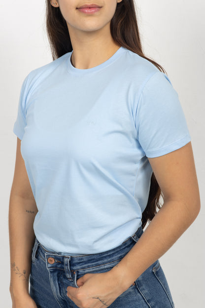 Camiseta para Mujer Azul Claro 230107