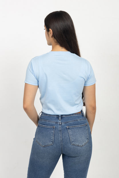 Camiseta para Mujer Azul Claro 230107