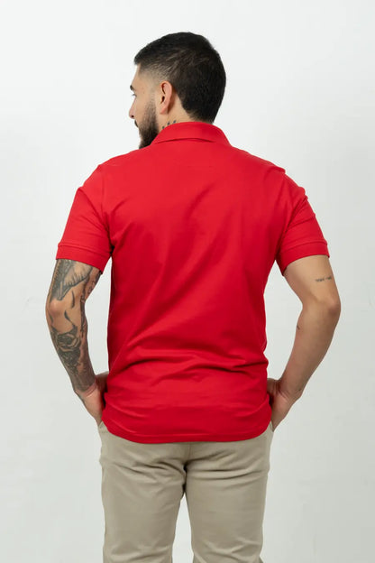 Polo Fondo Entero Color Rojo 30536