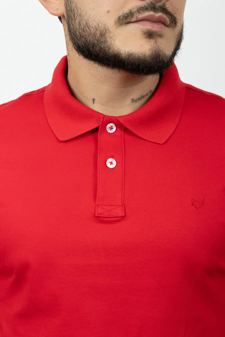 Polo Fondo Entero Color Rojo 30536