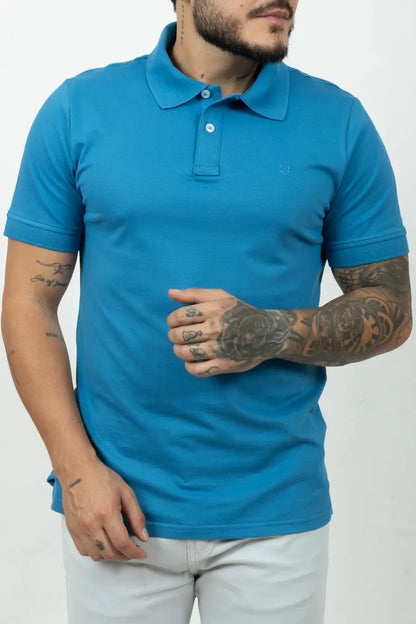 Polo Fondo Entero Color Azul Rey 30537
