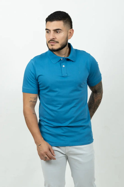 Polo Fondo Entero Color Azul Rey 30537