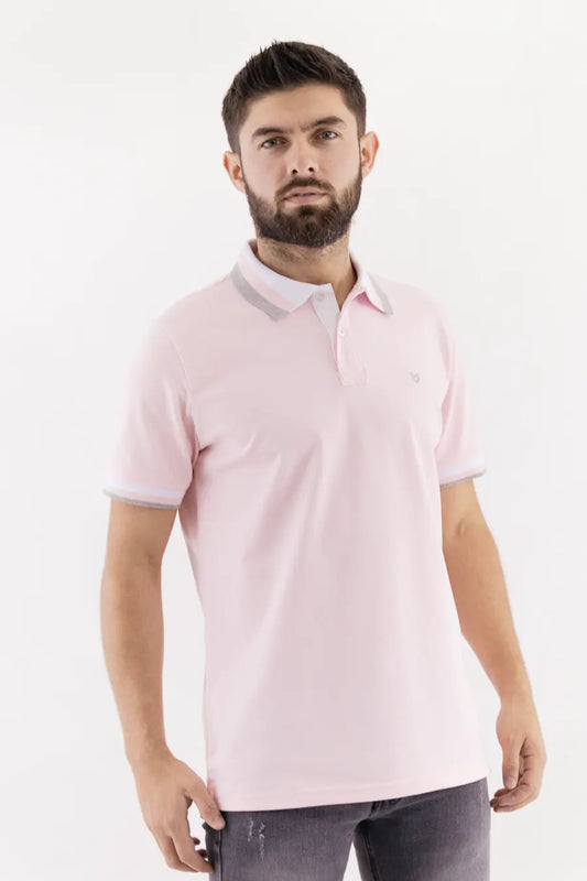 Polo Classic Fit Para Hombre Rosado 30720