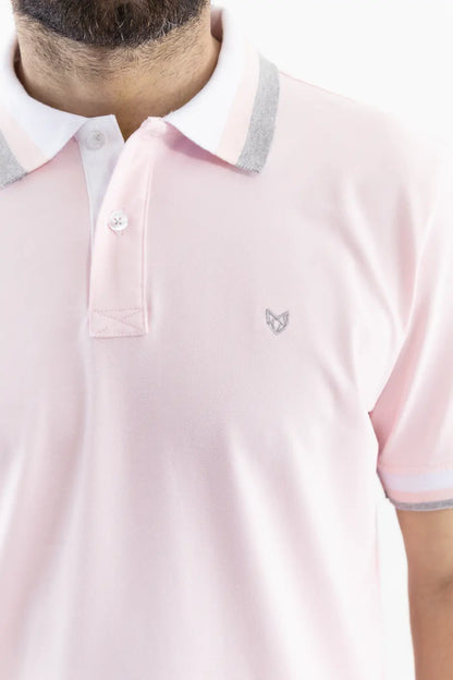 Polo Classic Fit Para Hombre Rosado 30720