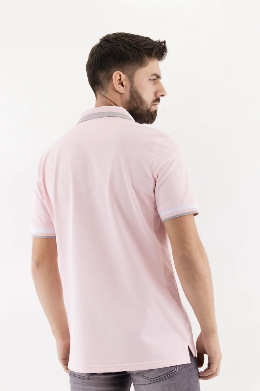 Polo Classic Fit Para Hombre Rosado 30720