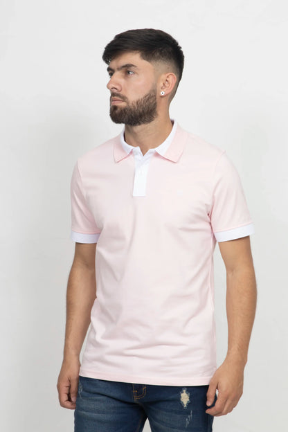 Polo Classic Fit Para Hombre Rosado 30804