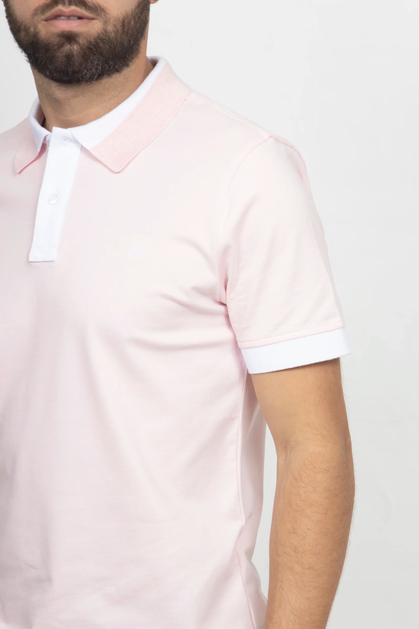 Polo Classic Fit Para Hombre Rosado 30804
